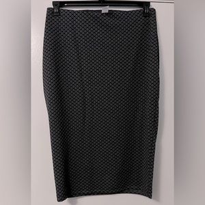 Grey pencil skirt 2x
